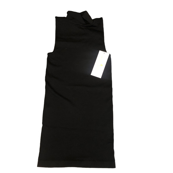 Spiritual Gangster Tops - Nwt Spiritual Gangster Serene Seamless Mock Neck Tank, Black, XS/S